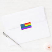 Gay USA Ronde Sticker (Envelop)