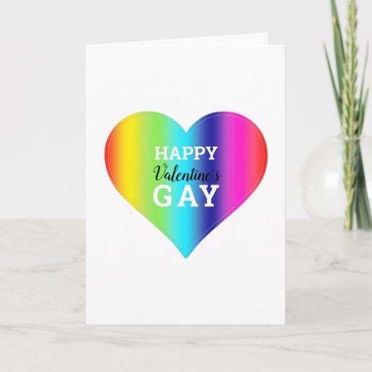 Gay Valentijnsdag Feestdagen Kaart (Voorkant)