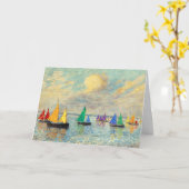 Gay verjaardag Rainbow Sails Kaart (Gele Bloem)