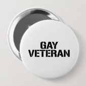 GAY VETERAN RONDE BUTTON 4,0 CM (Voorkant /achterkant)
