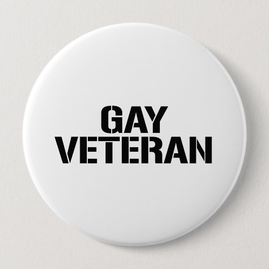 GAY VETERAN RONDE BUTTON 4,0 CM (Voorkant)