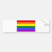Gay vlag bumpersticker (Voorkant)