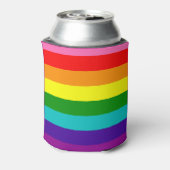 Gay vlag voor Regenbooglangwerpige LGBT Blikjeskoeler (Blikje Achterkant)