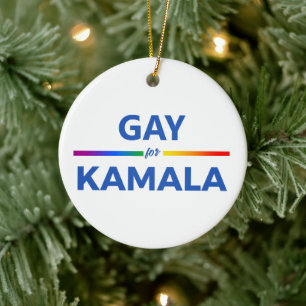 Gay voor Kamala Harris Keramisch Ornament