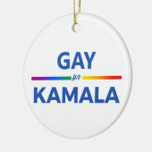 Gay voor Kamala Harris Keramisch Ornament (Links)