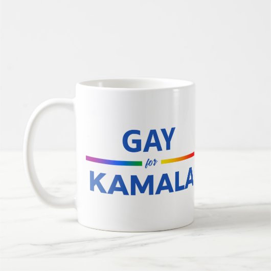 Gay voor Kamala Harris Koffiemok (Links)