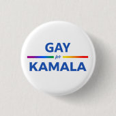Gay voor Kamala Harris Ronde Button 3,2 Cm (Voorkant)