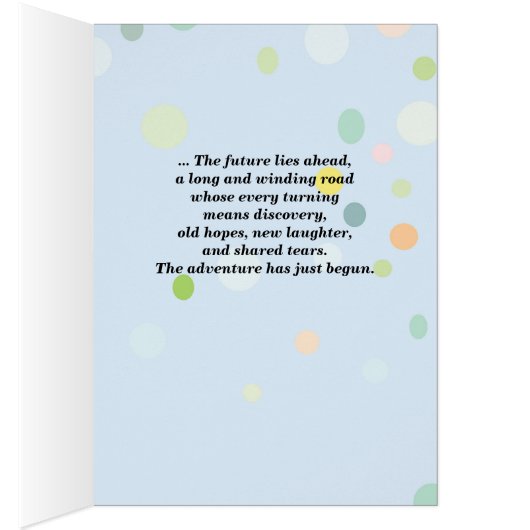 Gay Wedding, Apache Blessing, Blue met Stippen (Binnen (Rechts))