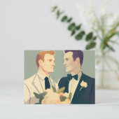 Gay Wedding Briefkaart (Staand voorkant)