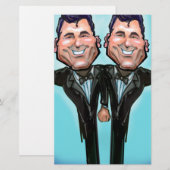 Gay Wedding Cake Dolls Briefpapier (Voorkant / Achterkant)
