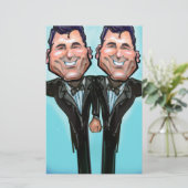 Gay Wedding Cake Dolls Briefpapier (Staand voorkant)