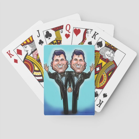 Gay Wedding Cake Dolls Pokerkaarten (Achterkant)