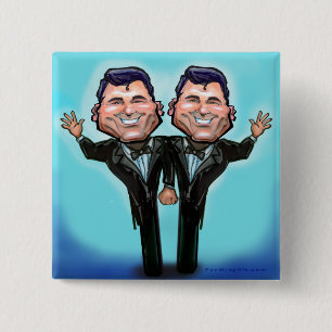 Gay Wedding Cake Dolls Vierkante Button 5,1 Cm