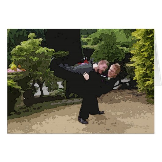 Gay Wedding Card (Voorkant Horizontaal)