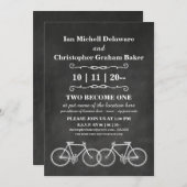 Gay Wedding - Chalk Board - Fietsen Kaart (Voorkant / Achterkant)