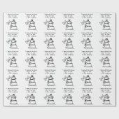 Gay Wedding - de Kat eist dat je uitgenodigd wordt Cadeaupapier (Vlak)