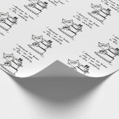 Gay Wedding - de Kat eist dat je uitgenodigd wordt Cadeaupapier (Hoek)