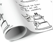 Gay Wedding - de Kat eist dat je uitgenodigd wordt Cadeaupapier (Rol Hoek)