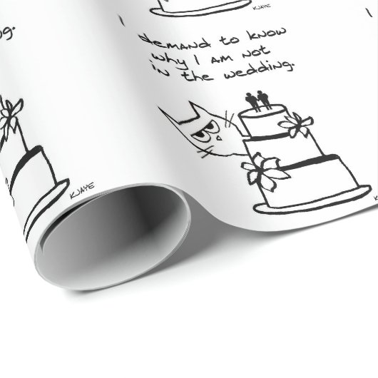 Gay Wedding - de Kat eist dat je uitgenodigd wordt Cadeaupapier (Rol Hoek)