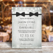 Gay Wedding Double Bow Stropdassen Baby's Kaart