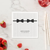Gay Wedding Double Bow Stropdassen Classic Servetten (Insitu)