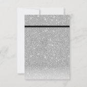 Gay Wedding Double Bow Stropdassen Silver Glitter  RSVP Kaartje (Achterkant)