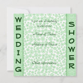 Gay Wedding-douche Apple Teddy Bears-uitnodiging Kaart (Achterkant)