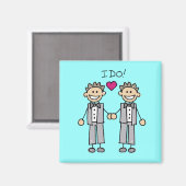 Gay Wedding Favors Magneet (Voorkant / Achterkant)