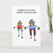 Gay Wedding Gefeliciteerd Kaart (Voorkant)