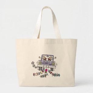 Gay Wedding Gewoon gehuwde totebag Grote Tote Bag