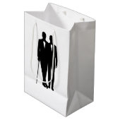 Gay Wedding Grooms Medium Cadeauzakje (Voorkant Gekanteld)