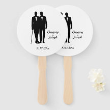 Gay Wedding Grooms met Namen en Datum