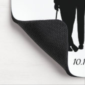 Gay Wedding Grooms met Namen en Datum Muismat (Hoek)