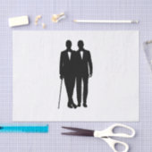 Gay Wedding Grooms Tissuepapier (Craft)