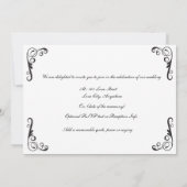 Gay Wedding Invitation - Groom en Groom Kaart (Achterkant)