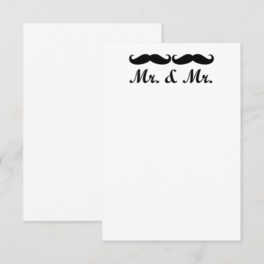  GAY WEDDING INVITATIONS KAART (Voorkant / Achterkant)