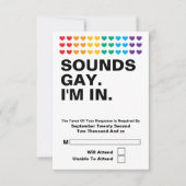 Gay Wedding klinkt gay in RSVP (Voorkant)