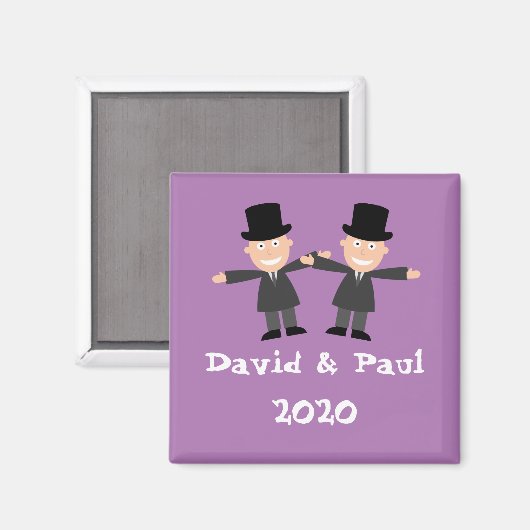 Gay Wedding Magneet (Voorkant / Achterkant)