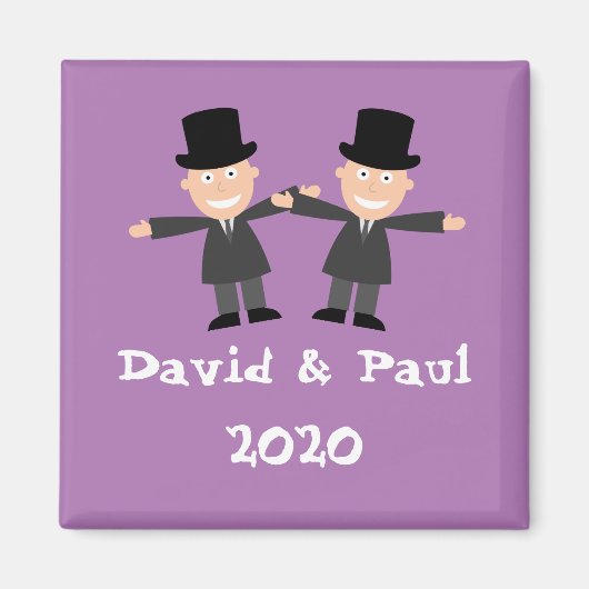 Gay Wedding Magneet (Voorkant)