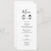 Gay Wedding Menu (Voorkant / Achterkant)