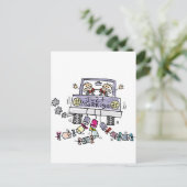 Gay Wedding net getrouwd Aankondigingskaart (Staand voorkant)