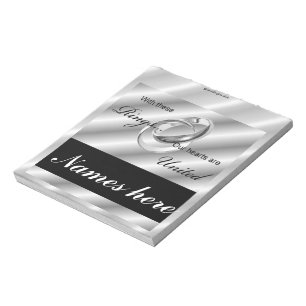 Gay Wedding Rings Snoep Bar Wrapper Party Favor Notitieblok
