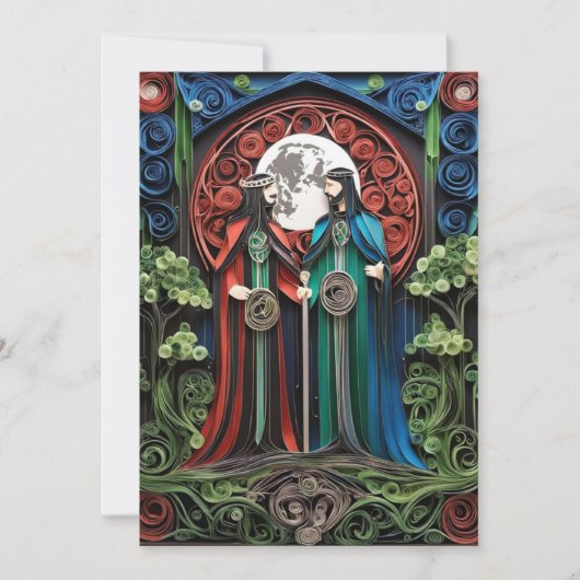 Gay Wedding RSVP Kaart (Voorkant)