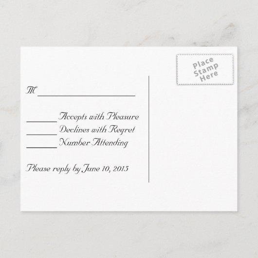 Gay Wedding RSVP Uitnodiging Briefkaart (Achterkant)