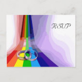 Gay Wedding RSVP Uitnodiging Briefkaart (Voorkant)