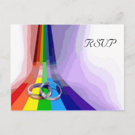Gay Wedding RSVP Uitnodiging Briefkaart