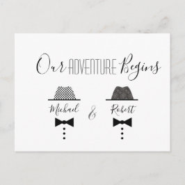 Gay Wedding Save the Date Aankondigingskaart