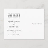 Gay Wedding Save the Date Aankondigingskaart (Achterkant)