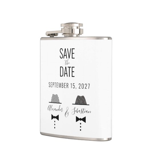 Gay Wedding Save the Date Heupfles (Links)