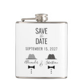 Gay Wedding Save the Date Heupfles (Voorkant)